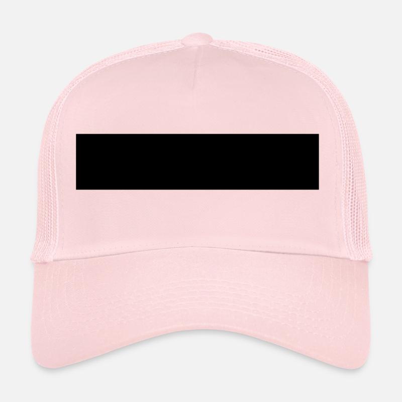 Rectangle - Casquette trucker  - rose pâle