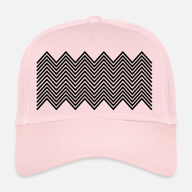 Zickzack muster Casquette trucker 