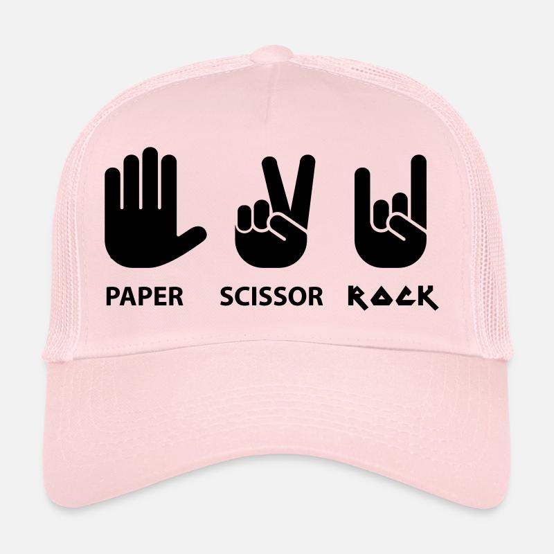 Paper scissors rock c Trucker Cap