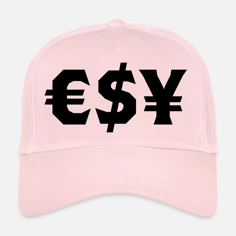 Euro Dollar Yen - Trucker Cap - pale pink