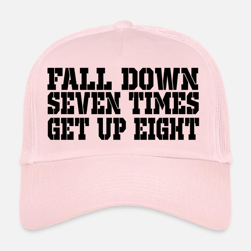 tomber sept se lever 8 Casquette trucker 