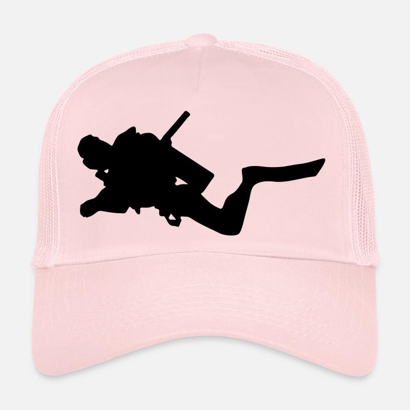 Taucher Tauchen - Trucker Cap - Hellrosa
