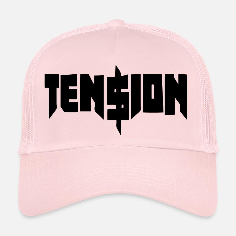 Tension - Casquette trucker  - rose pâle