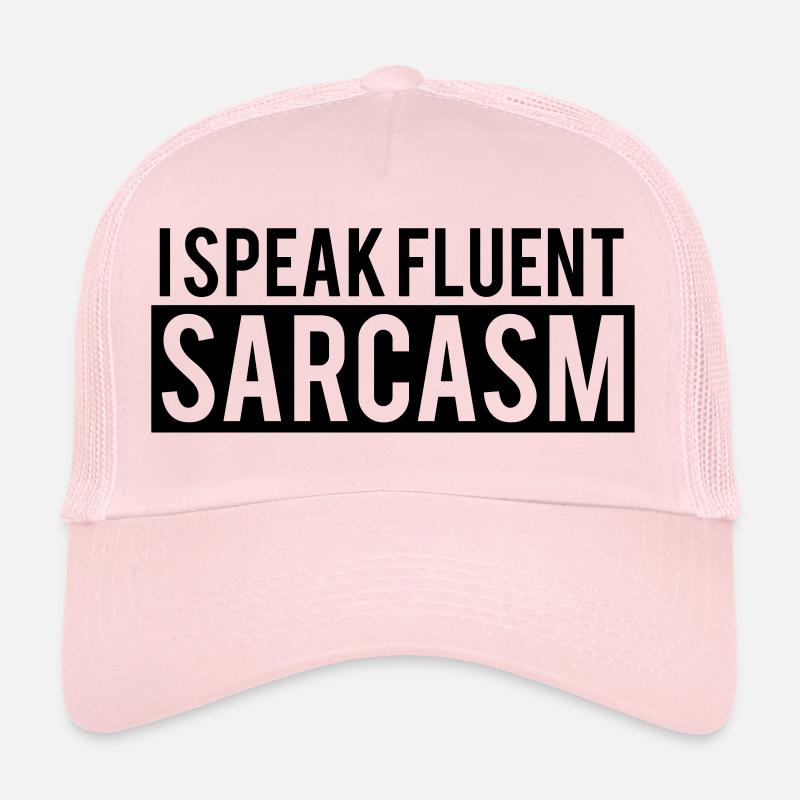 Je parle un sarcasme courant Casquette trucker 