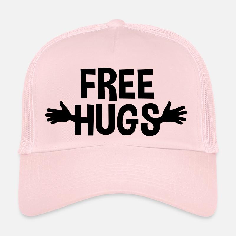 Free Hugs - Trucker Cap - pale pink
