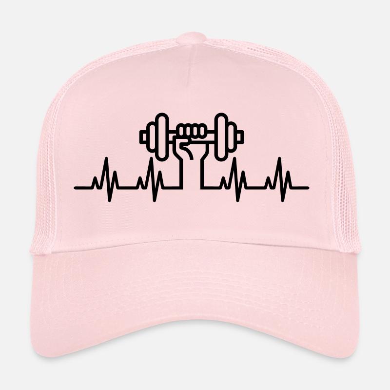 Musculation ECG - Casquette trucker  - rose pâle