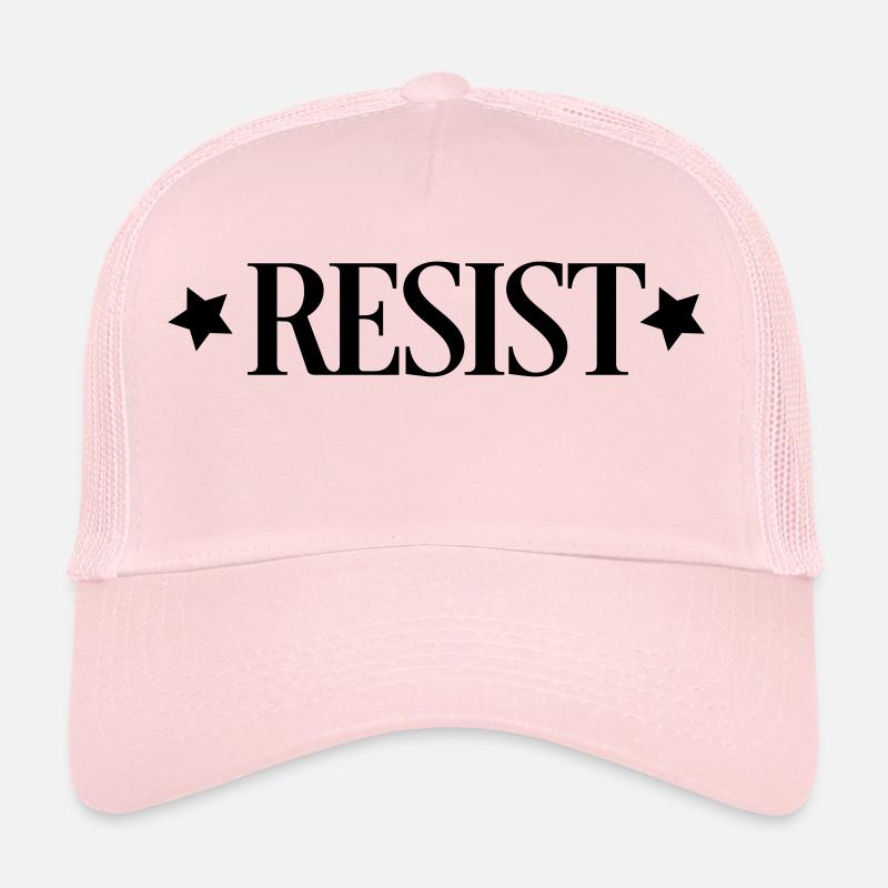 resist - Casquette trucker  - rose pâle