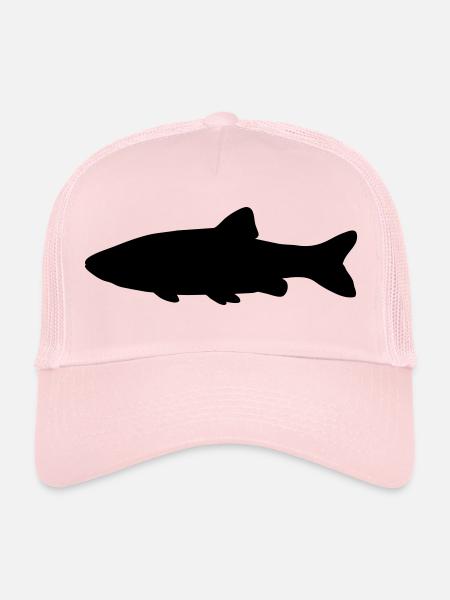 Fish silhouette chub - Trucker Cap - pale pink