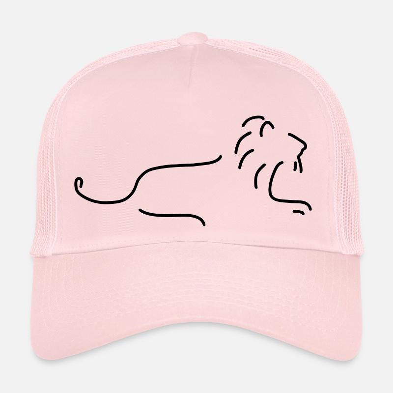 löwe mit mähne - Trucker Cap - Hellrosa