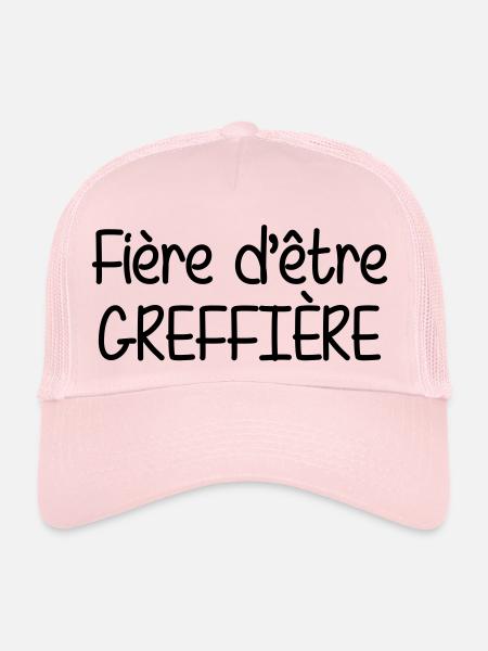 Greffier / Greffière / Loi / Tribunal / Justice - Casquette trucker  - rose pâle - Devant