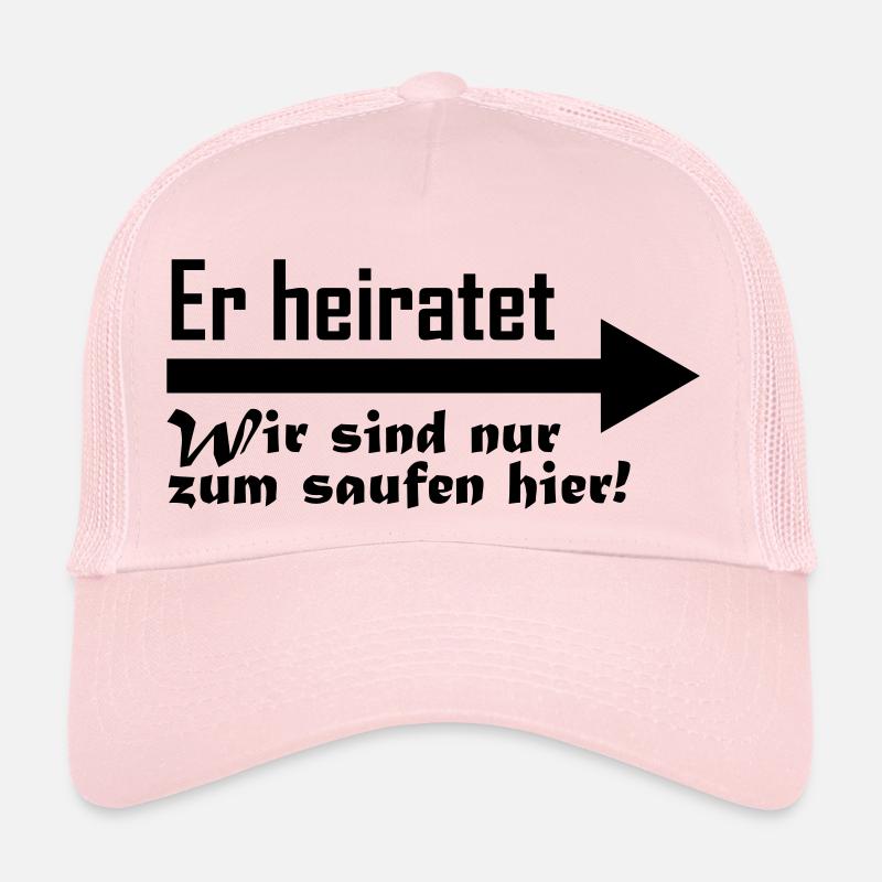 er heiratet - Trucker Cap - Hellrosa