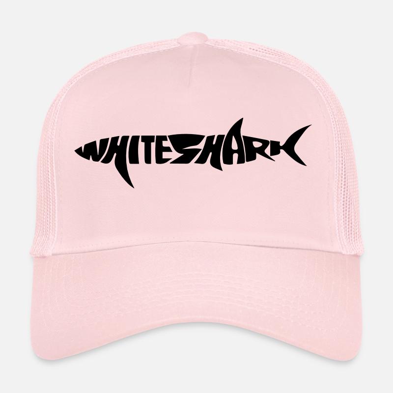 requin blanc - Casquette trucker - rose pâle