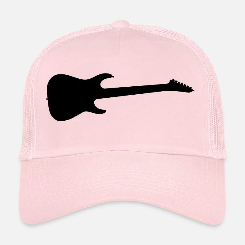 Gitarre Schwarz Trucker Cap