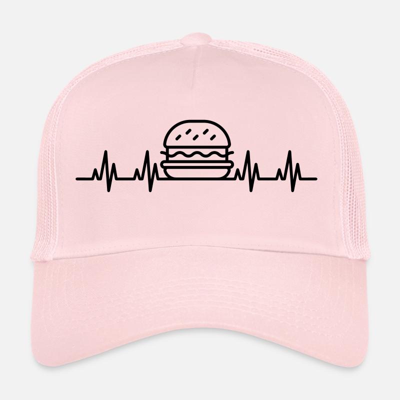 ECG Burger battement de cœur Casquette trucker 