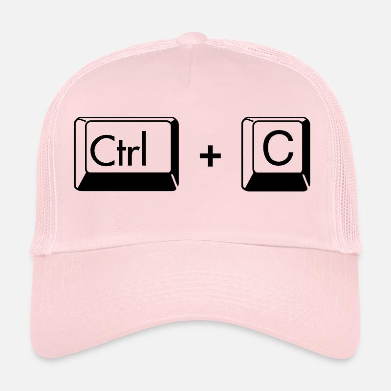 Copier coller cadeau drôle pour les Gémeaux - Casquette trucker  - rose pâle