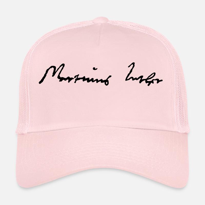 Martin Luther Unterschrift - Trucker Cap - Hellrosa