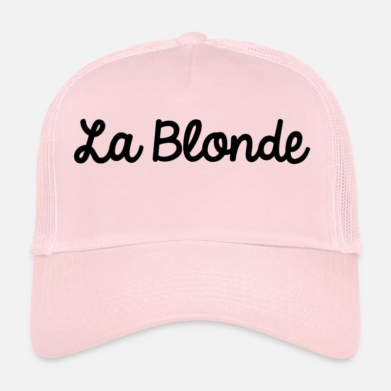 La Blonde - Casquette trucker - rose pâle