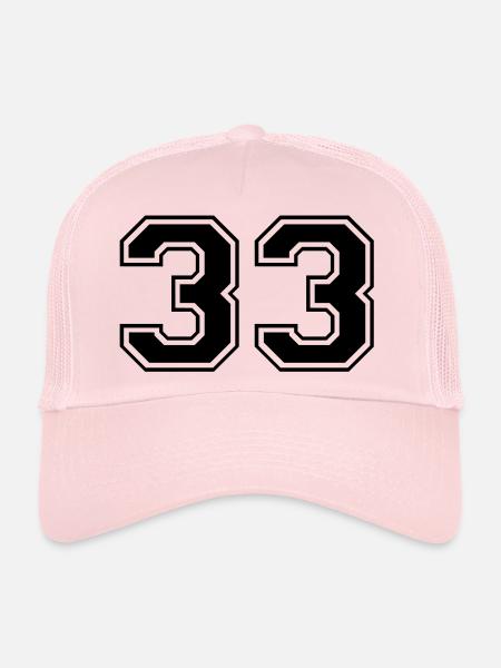 33 - Casquette trucker  - rose pâle - Devant