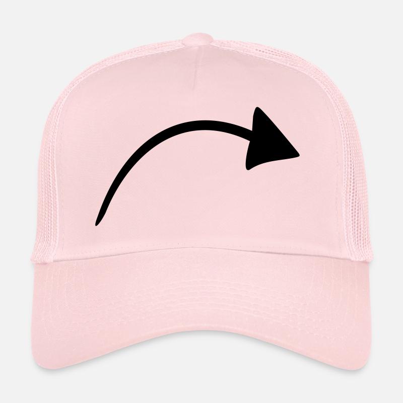 flèche - Casquette trucker  - rose pâle