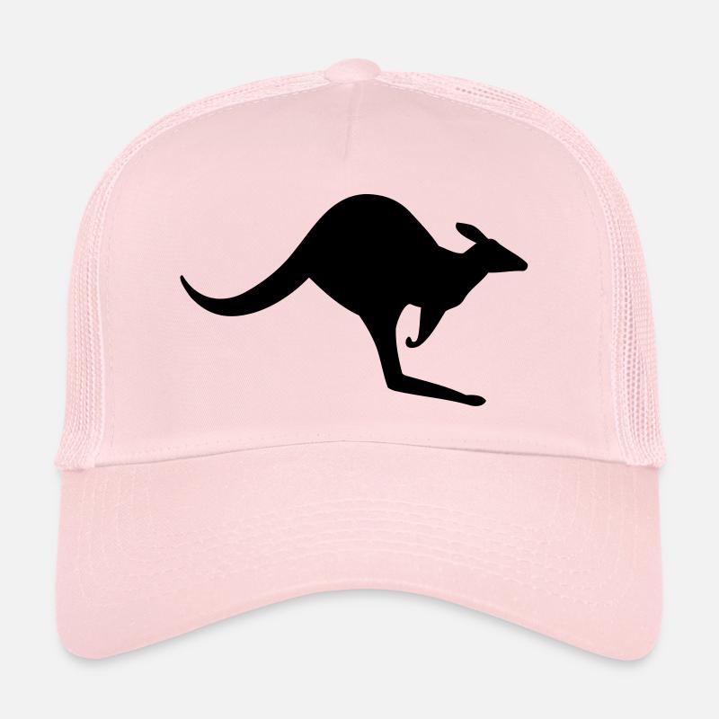 Australian Kangaroo - Trucker Cap - pale pink