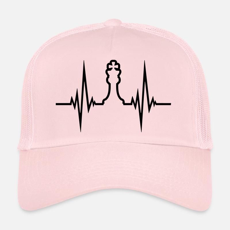 Herzschlag Puls Schach Trucker Cap