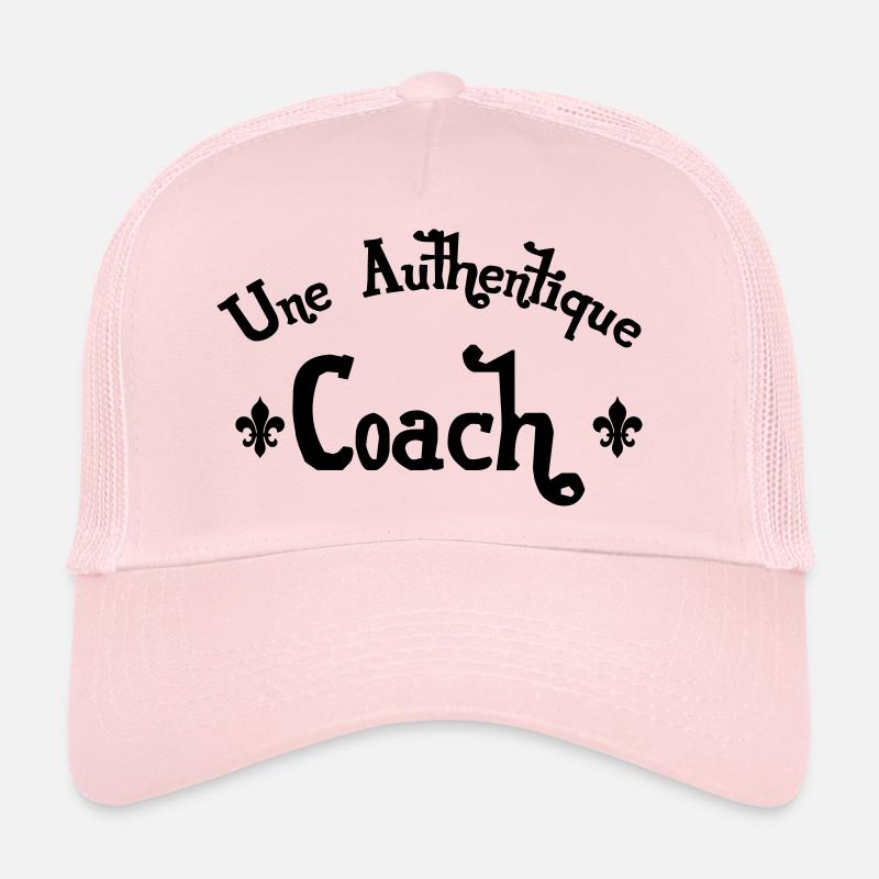 Coach / Coaching / Sport / Entreprise / Psy - Casquette trucker  - rose pâle