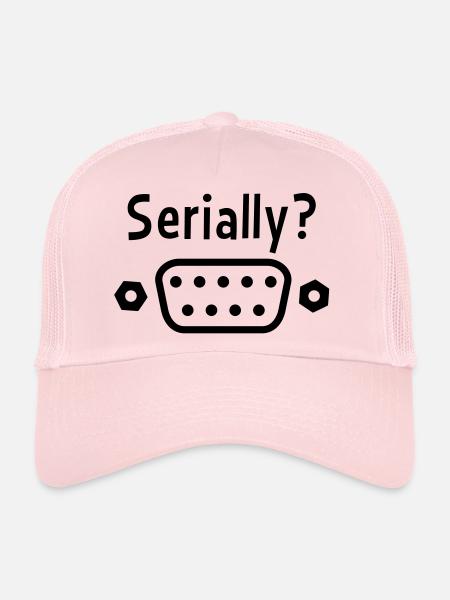 Serially? - Trucker Cap - pale pink