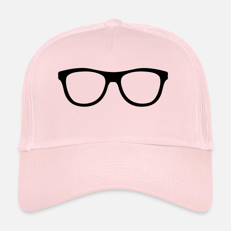 Nerd Hispter Brille - Glasses Trucker Cap