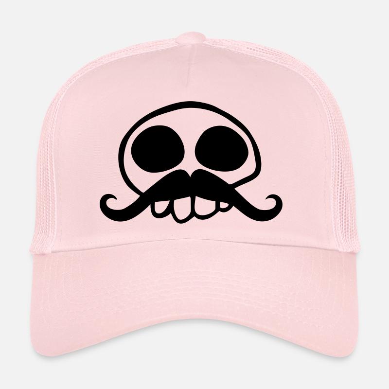 moustachu tête de mort à moustache drôle Casquette trucker 