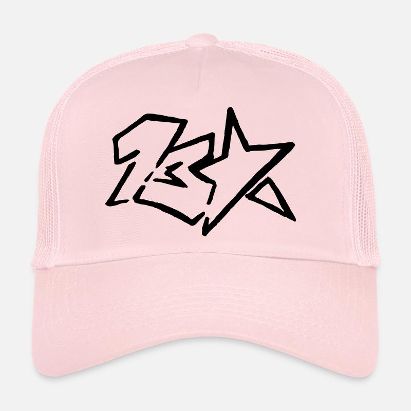 13star logo - Trucker Cap - pale pink