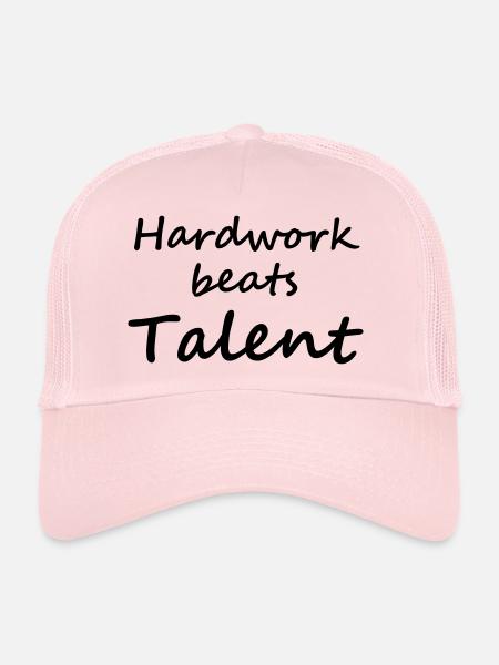 motivation - Casquette trucker  - rose pâle - Devant