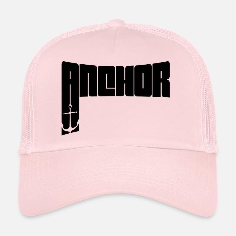 Text Anchor Crew Trucker Cap