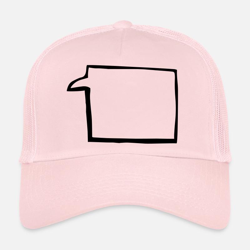 sprechblase4. groß, dicker schwarzer rand Trucker Cap