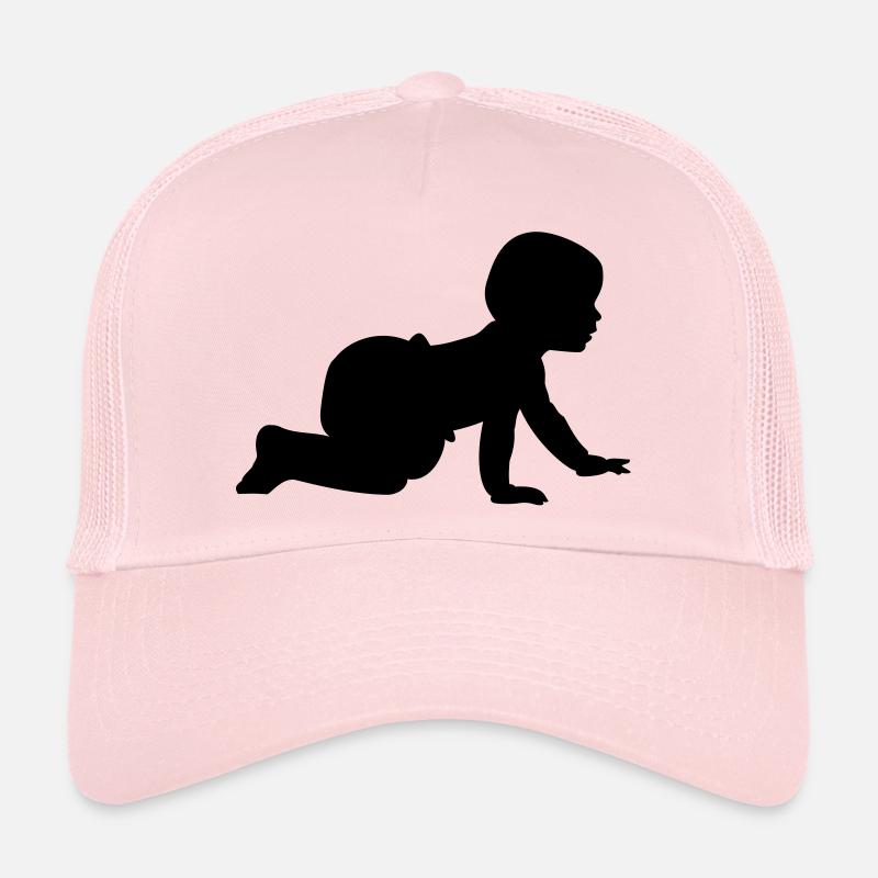 Baby Shadow B - 1 color vector Trucker Cap