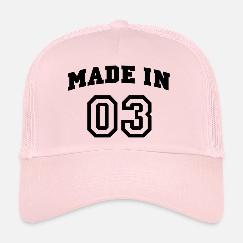 mp_madein03a - Trucker Cap - Hellrosa