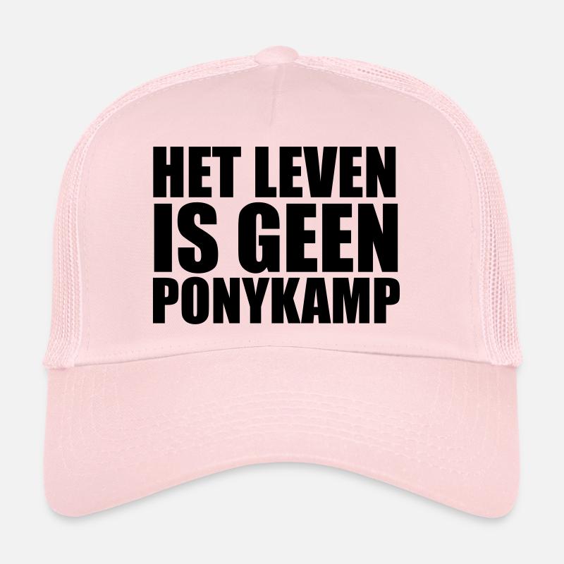 Het Leven is geen Ponykamp - Trucker Cap - Hellrosa