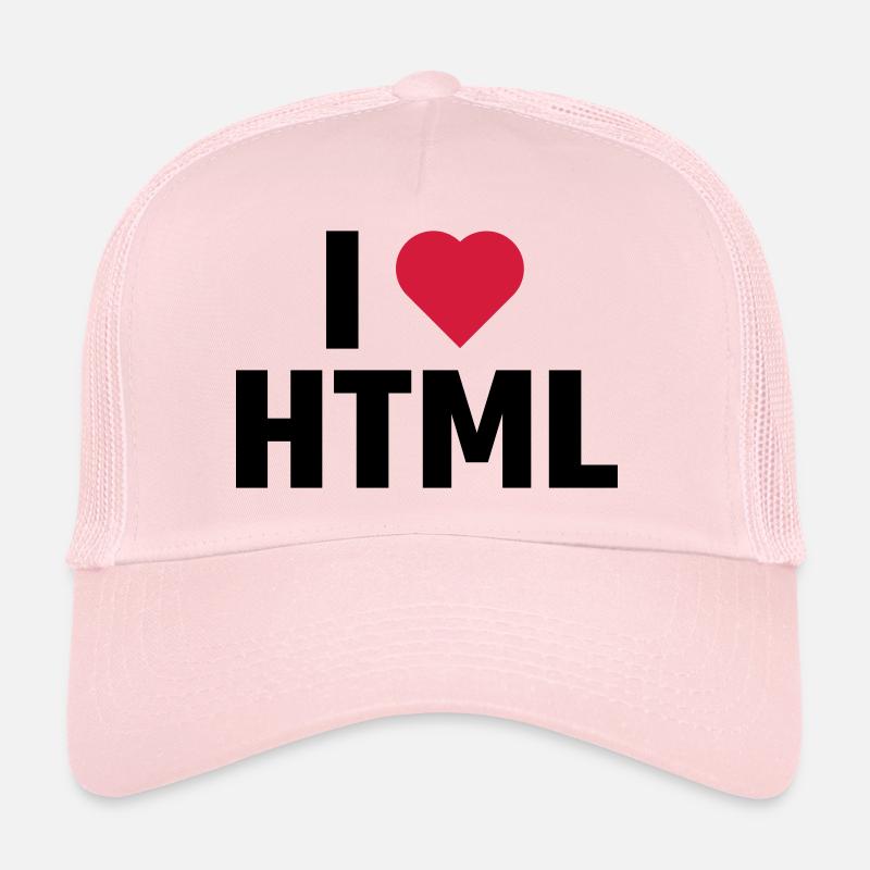 I Love HTML Trucker Cap