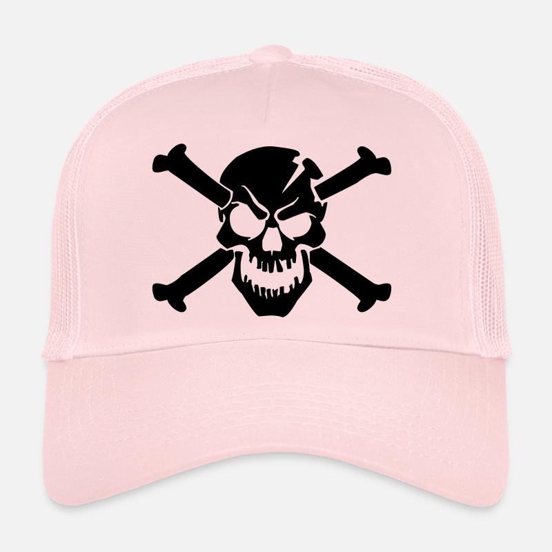 skull bone - Trucker Cap - Hellrosa