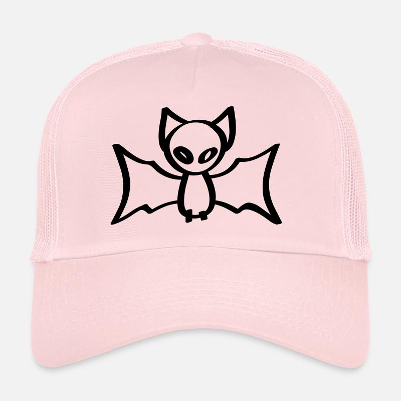 fledermaus halloween bat - Trucker Cap - Hellrosa