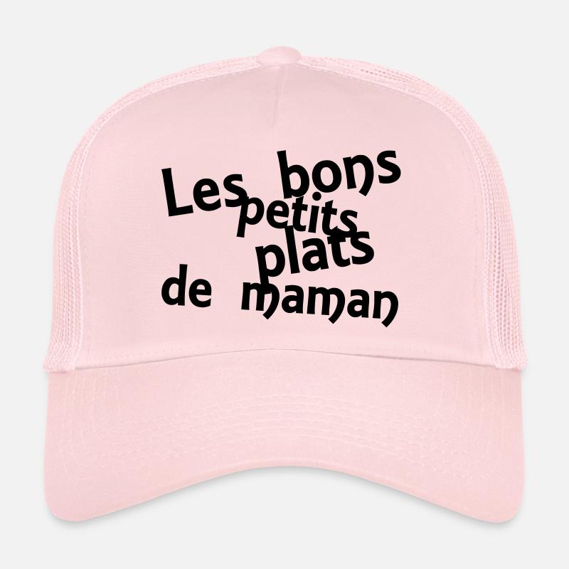 les bons petits plats de maman - Casquette trucker  - rose pâle