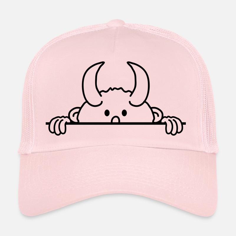 Peu sucré mignon garçon enfant caché mur diable Casquette trucker 