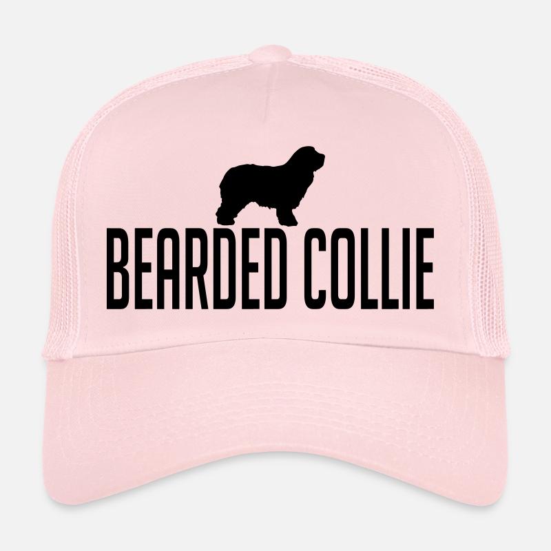 BEARDED COLLIE Hunderasse - Trucker Cap - Hellrosa