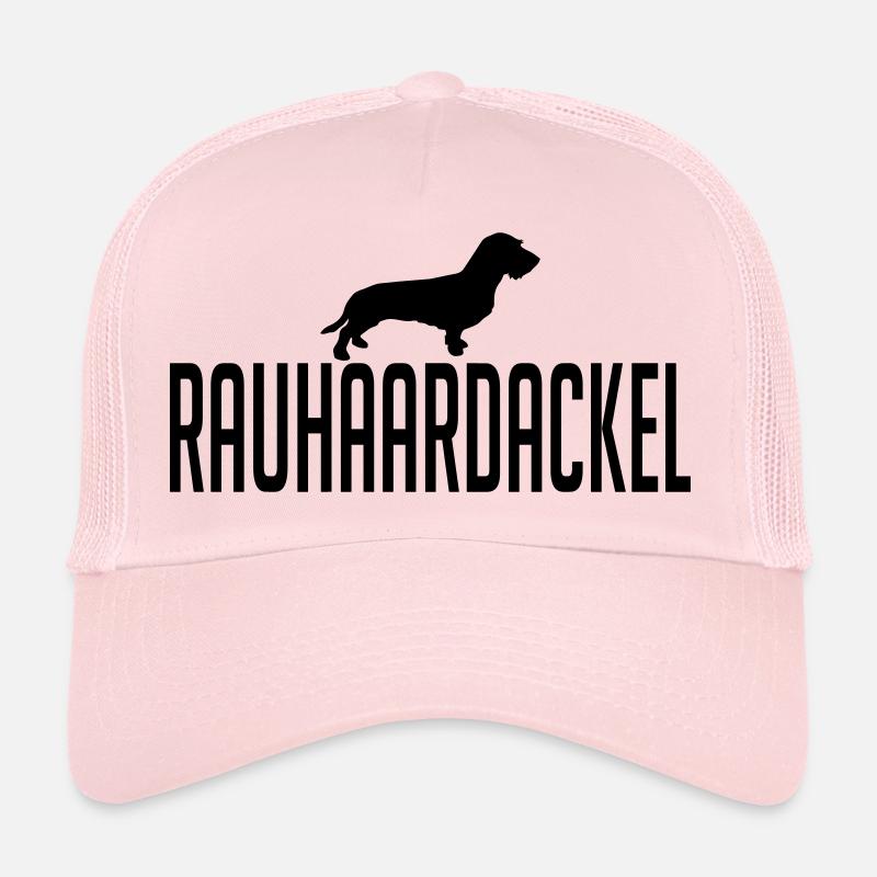 Dru race de chien teckel - Casquette trucker  - rose pâle
