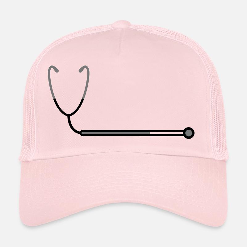 loading loading bar stethoscope listening heartbeat Trucker Cap