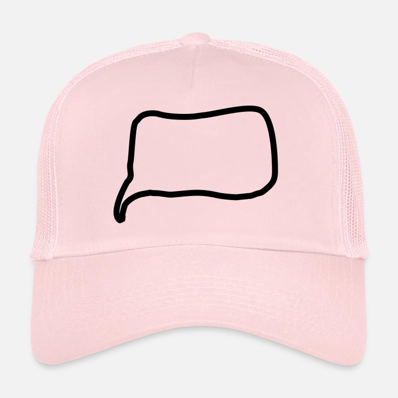 Speech bubble line - Trucker Cap - pale pink