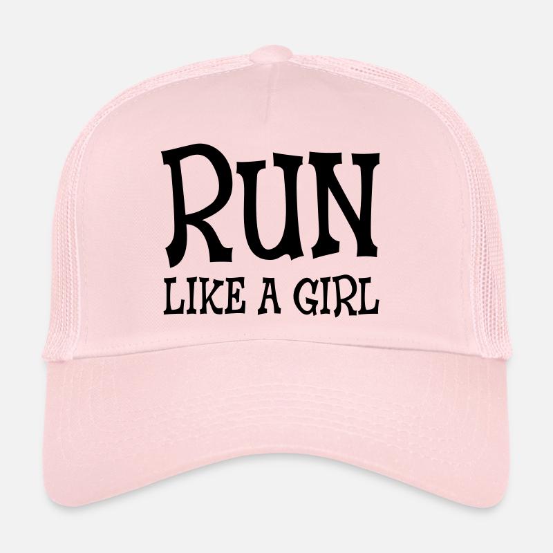 Run Like A Girl - Trucker Cap - Hellrosa