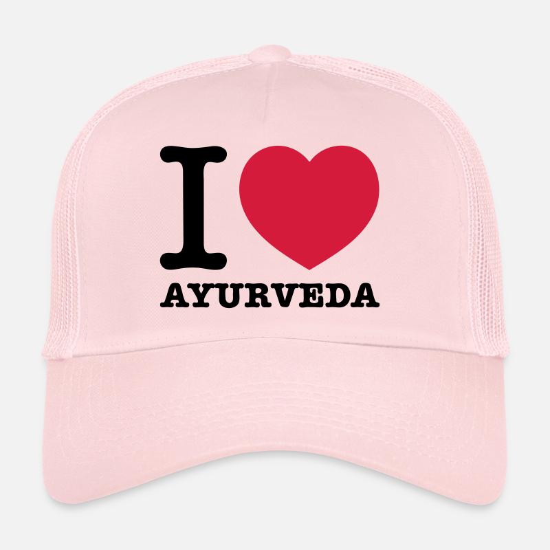 i love Ayurveda - Trucker Cap - Hellrosa