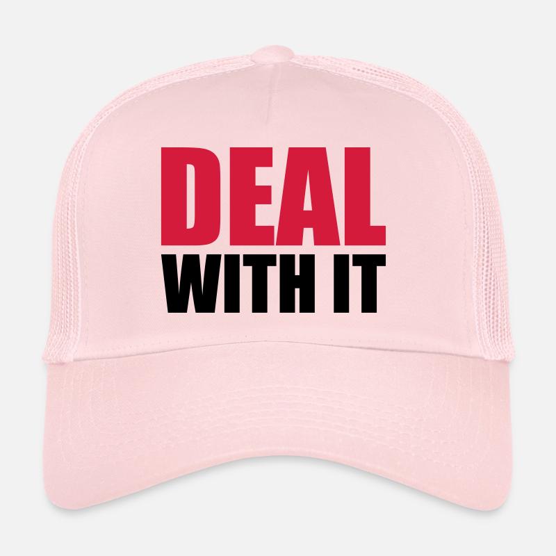 Spruch cool text deal with it relaxe b Casquette trucker 