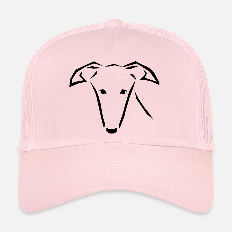 Greyhound head Trucker Cap