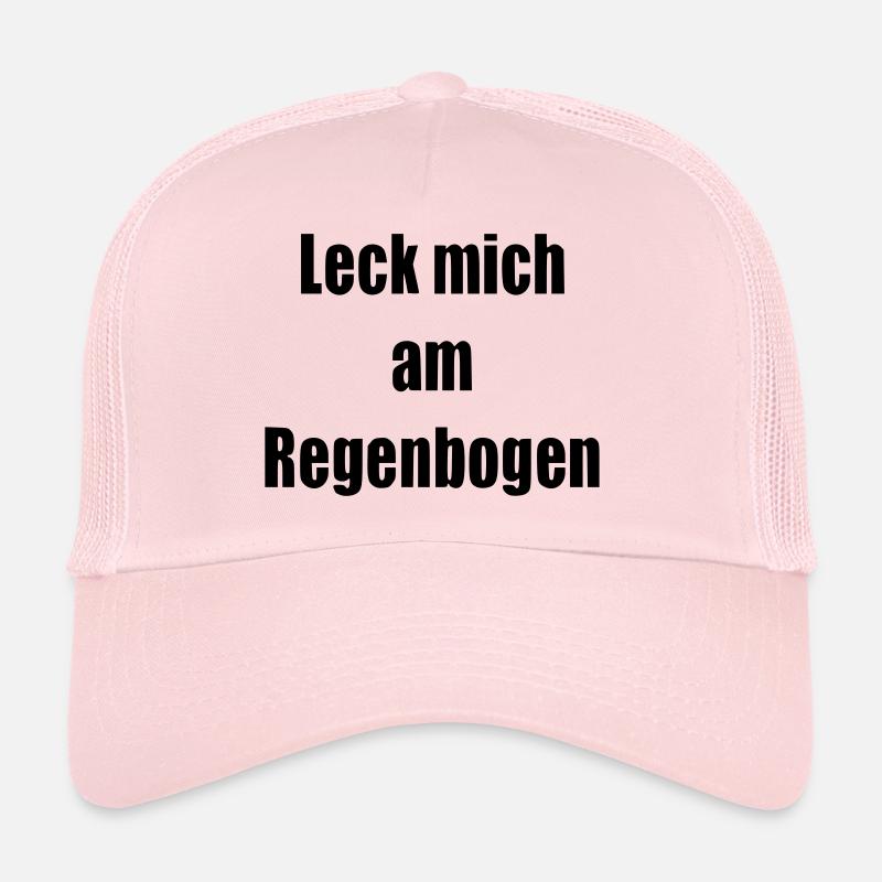 Leck mich am Regenbogen Geschenk Statement Trucker Cap